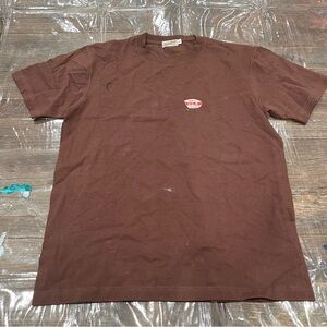 NON STOCK Men's American Cotton Tubular Plain Tee Shirt SIze L In Brown